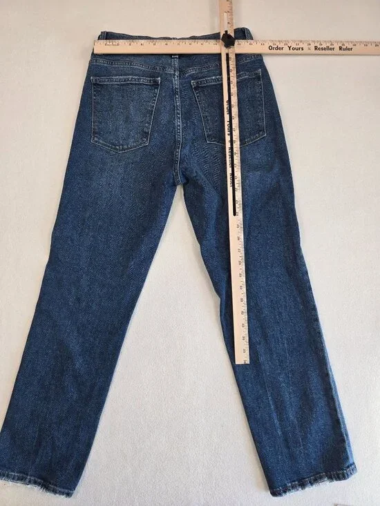 Dl1961 Patti Straight High Rise Vintage Ankle Jeans Size 28 Twilight Hour 2 Tone - Picture 7 of 7